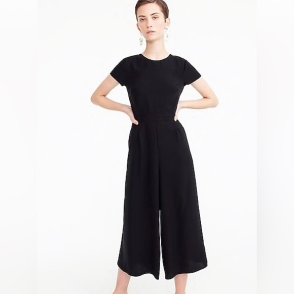 J. Crew Pants - NWT!  J. Crew Wrap Back Crop-Leg Jumpsuit with Cap Sleeves